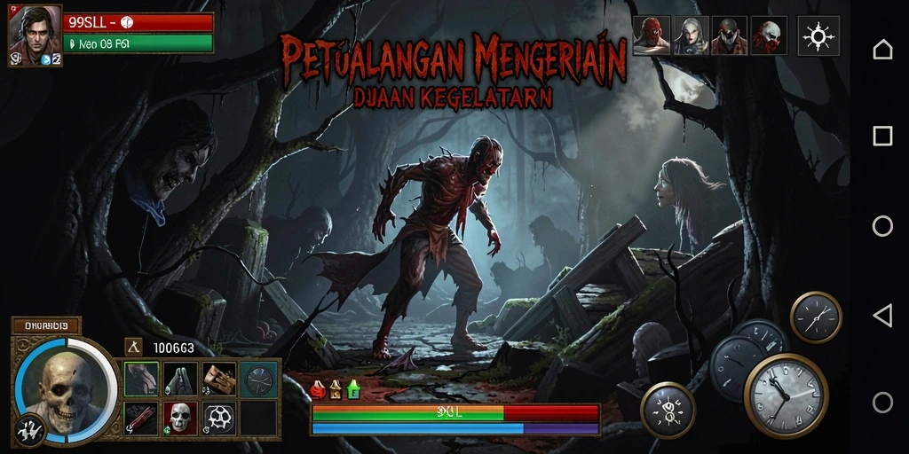 Gameplay menegangkan dengan suasana Horror yang mencekam.