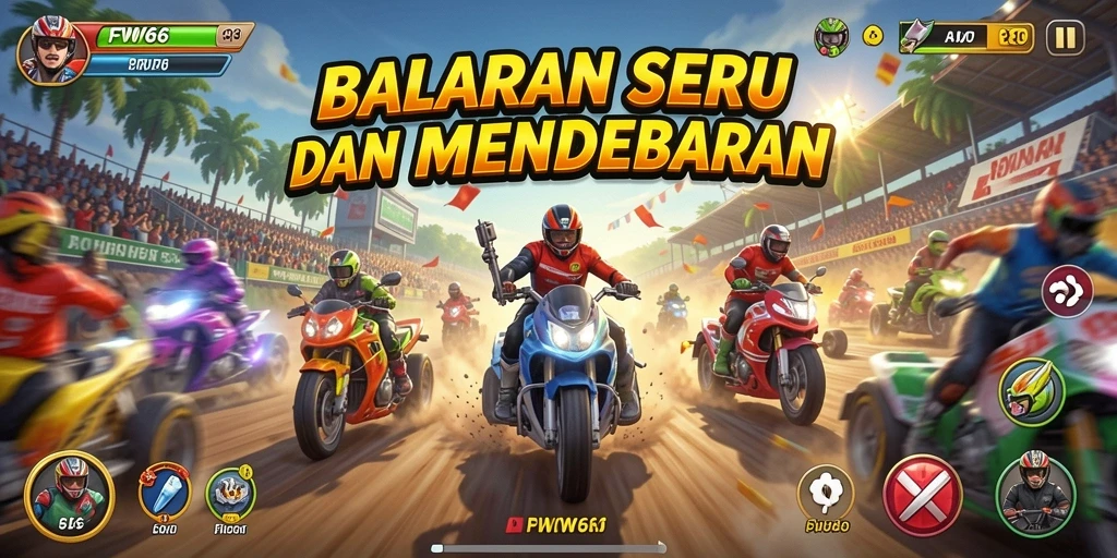 Screenshot FW66 menunjukkan aksi balapan yang mendebarkan dan grafis menawan.