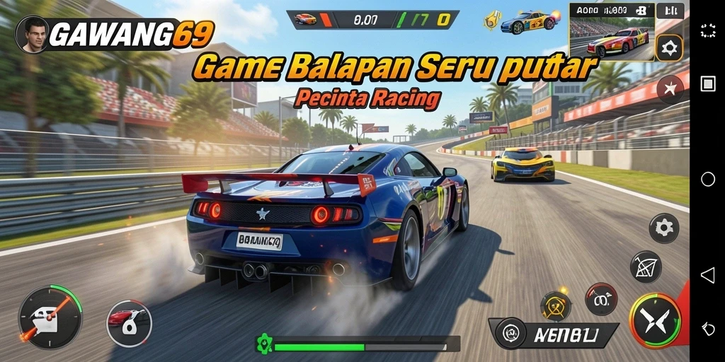 Gameplay seru di lintasan balap GAWANG69.