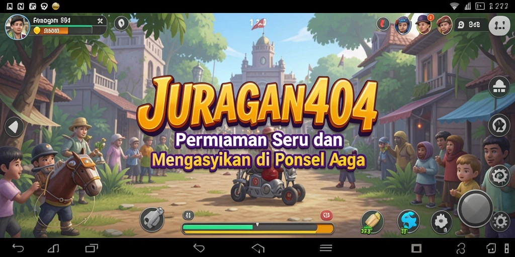 Screenshot permainan JURAGAN404 menampilkan aksi seru dan grafis menawan.