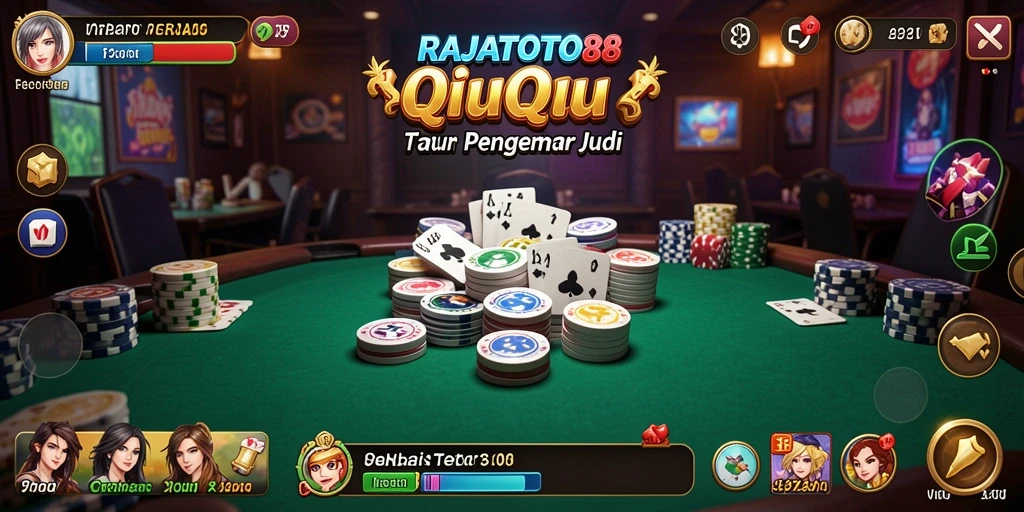 Screenshot gameplay QiuQiu di RAJATOTO88 dengan antarmuka menarik.