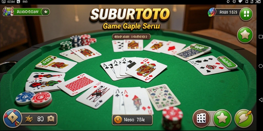 Screenshot gameplay SUBURTOTO menampilkan momen seru dalam permainan Gaple.