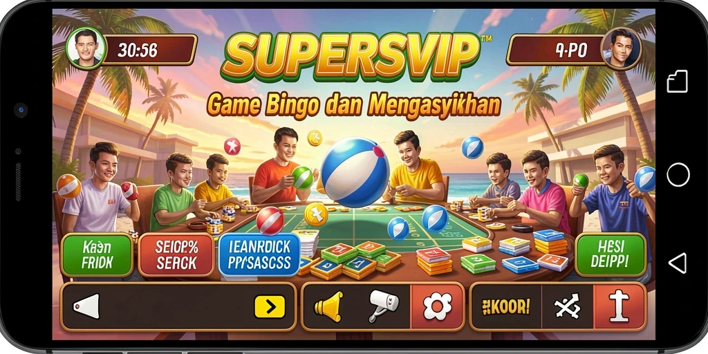 Tampilan gameplay menarik dari SUPERSVIP Bingo yang seru.